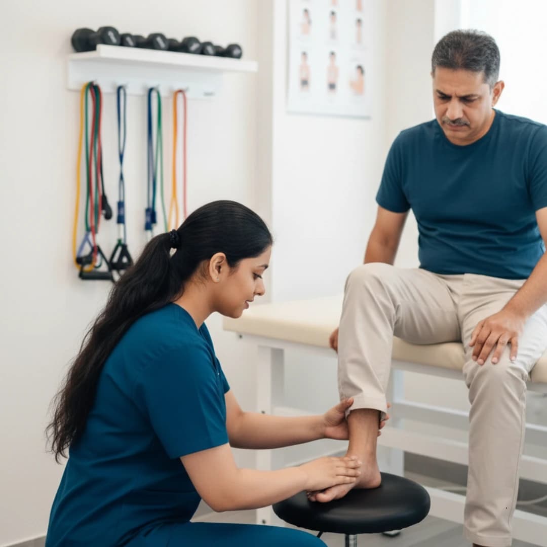 Heel pain and plantar fasciitis physiotherapy treatment at Curis 360