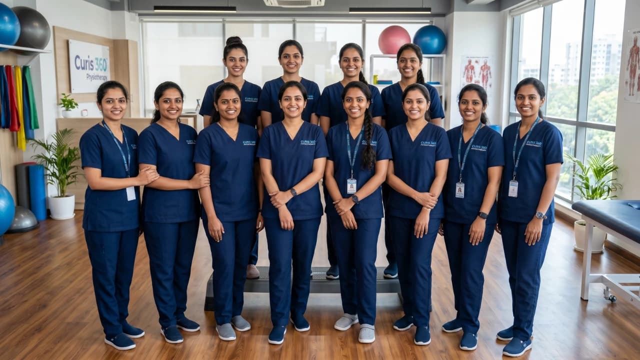 Curis 360 home physiotherapy team in Bengaluru