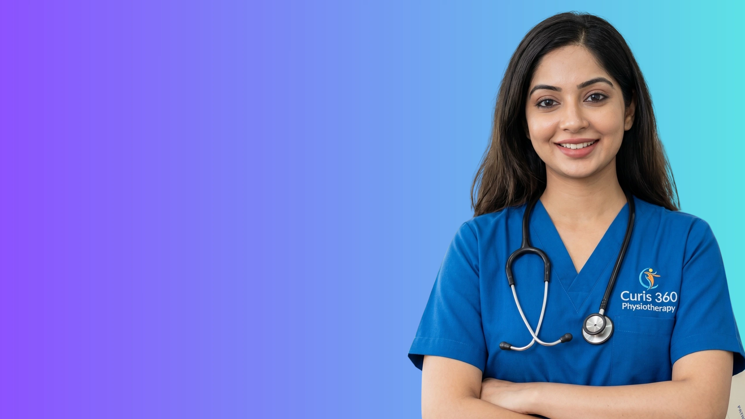 Curis 360 physiotherapist treating a patient — physiotherapy clinics near you in Bengaluru